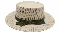 Signes Gambler Bespoke Plana Panama Sol Naturel En Groen