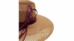 Signes Bespoke Fedora Gaudi Sol Panama Tan En Bordeaux -Hoeden Winkel 1917706272