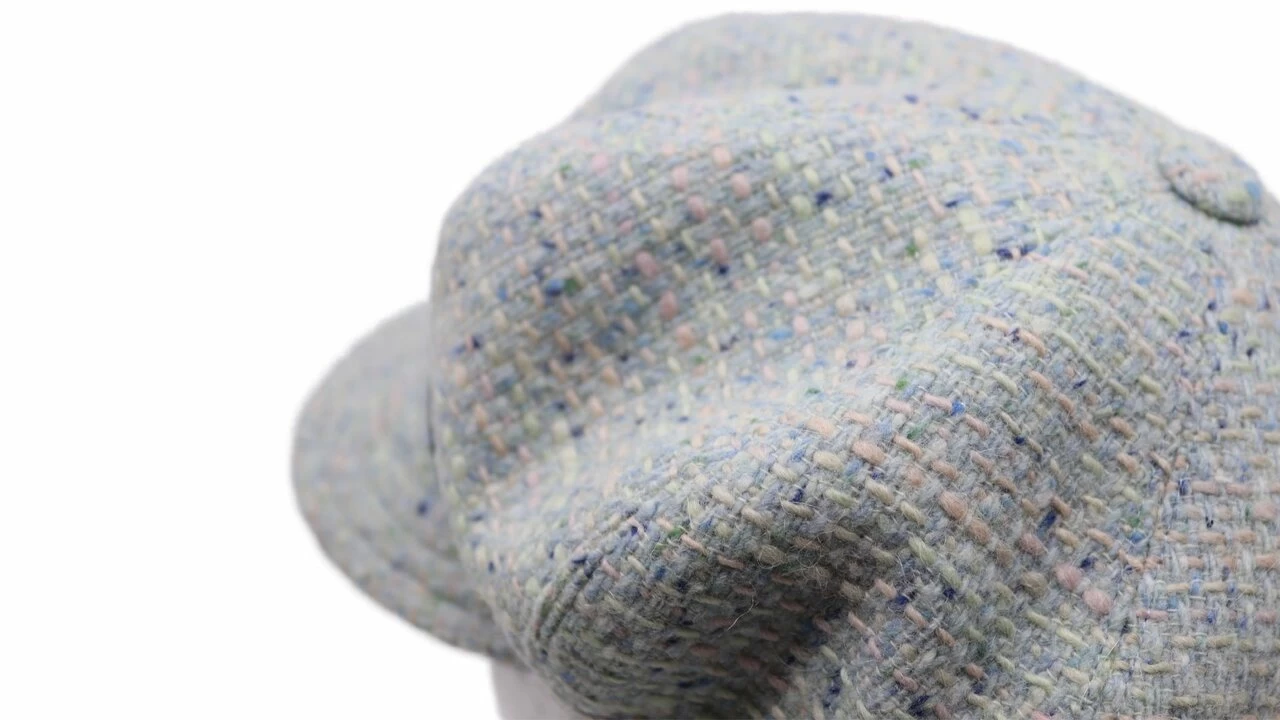 Jos Van Dijck Volumineuze Ballonpet Wol 2 Tone Tiffany En Navy 6 Jos Van Dijck Volumineuze Ballonpet Wol 2 Tone Tiffany En Navy - Afbeelding 4