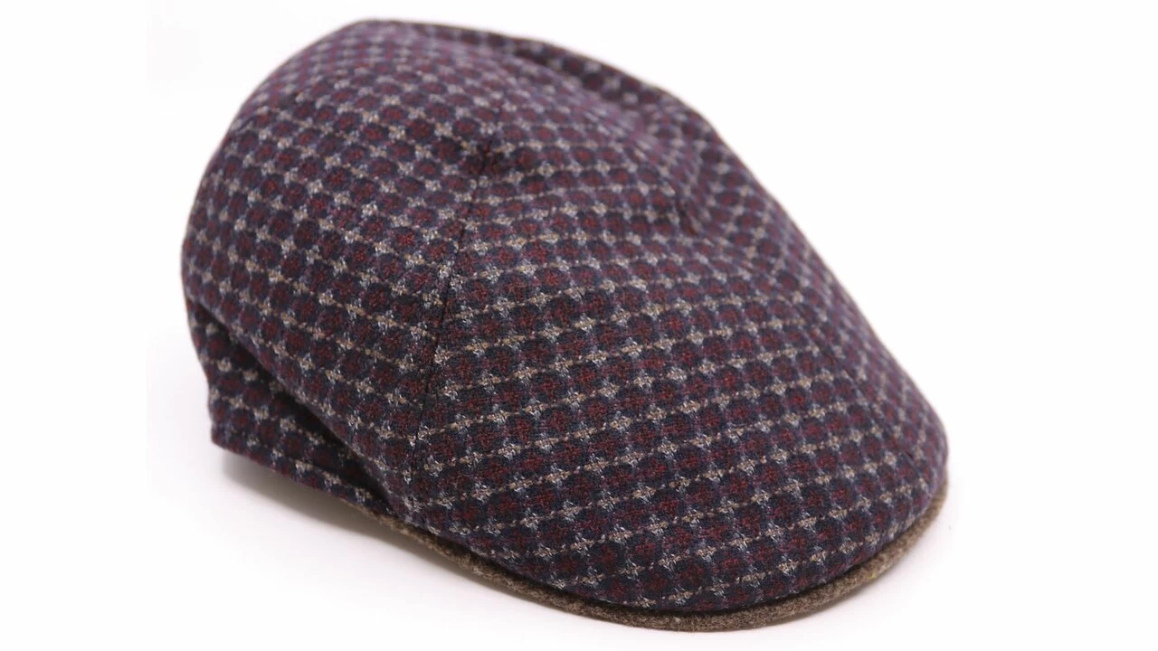 Portaluri Ivy Pet Six Panel Met Contrast Klep Dots Wol Bordeaux Taupe 3 Portaluri Ivy Pet Six Panel Met Contrast Klep Dots Wol Bordeaux Taupe