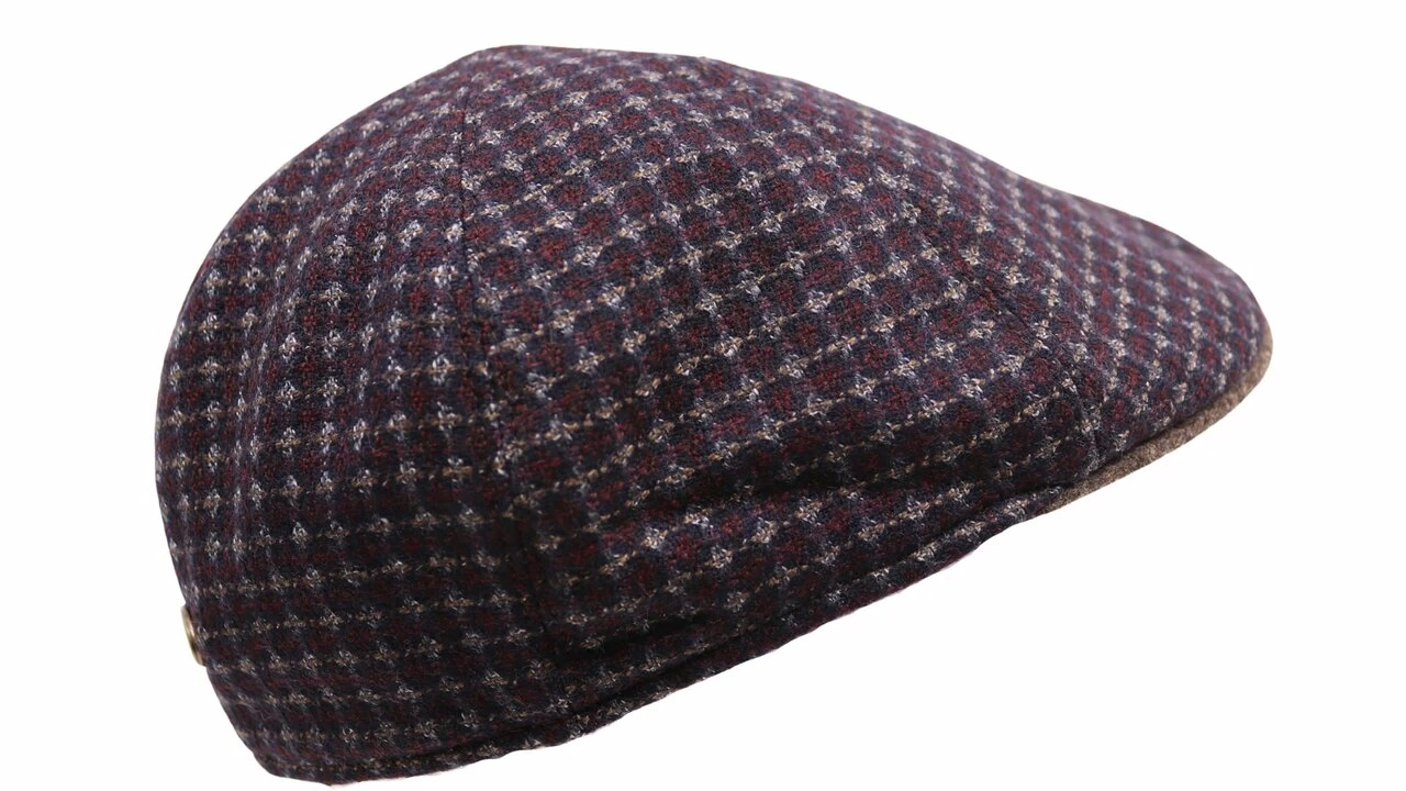 Portaluri Ivy Pet Six Panel Met Contrast Klep Dots Wol Bordeaux Taupe 5 Portaluri Ivy Pet Six Panel Met Contrast Klep Dots Wol Bordeaux Taupe - Afbeelding 3