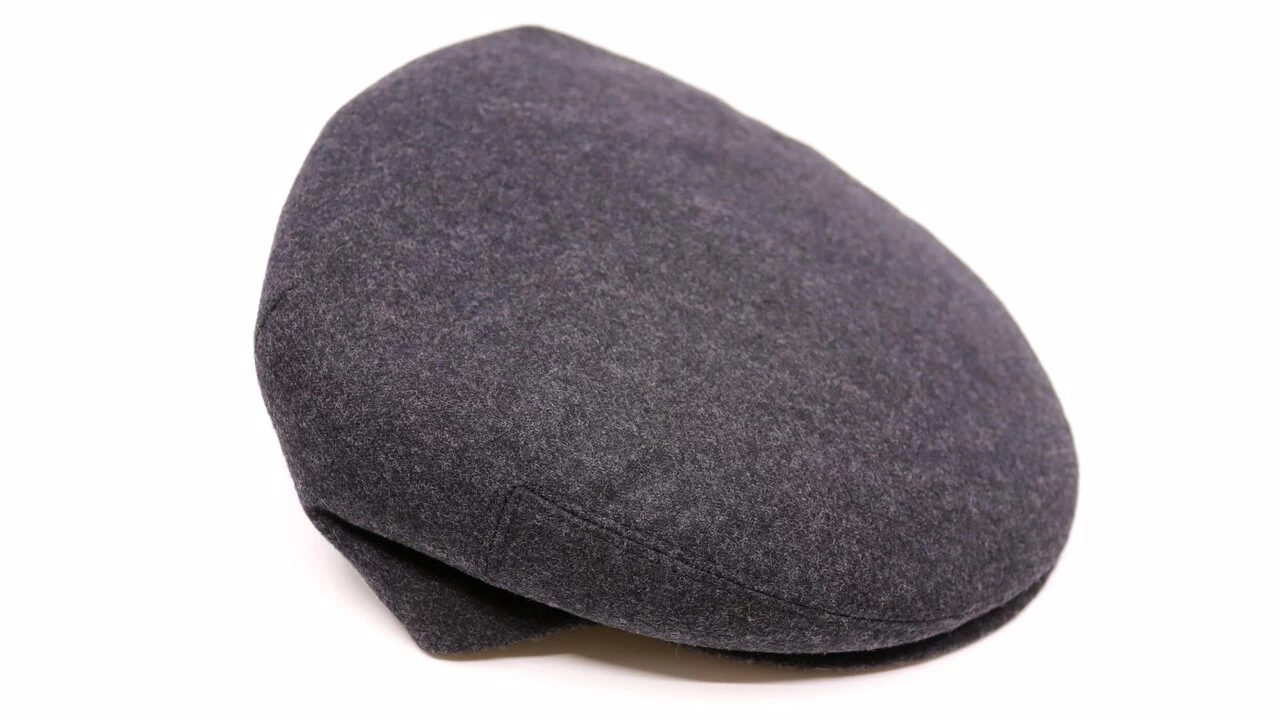 Jos Van Dijck Klassieke Engelse Pet Wol Antraciet 4 Jos Van Dijck Klassieke Engelse Pet Wol Antraciet - Afbeelding 2