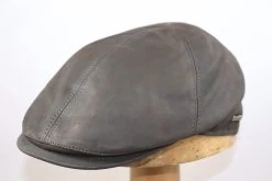 Hatland Ivy Sixpanel Maiko Leather Brown -Hoeden Winkel 1918618044