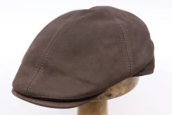 Hatland Ivy Sixpanel Maiko Leather Brown -Hoeden Winkel 1918618053
