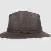 Hatland Yamill Fedora Leather Brown 2 Hatland Yamill Fedora Leather Brown -Hoeden Winkel 1918620813