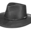 Stetson Outdoor Hat Buffalo Leather Black -Hoeden Winkel 1918786068