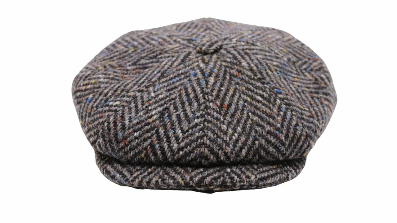 City Sport Ballonpet 121 Donegal Tweed Grof Visgraat Grijs Spikkel 5 City Sport Ballonpet 121 Donegal Tweed Grof Visgraat Grijs Spikkel - Afbeelding 3