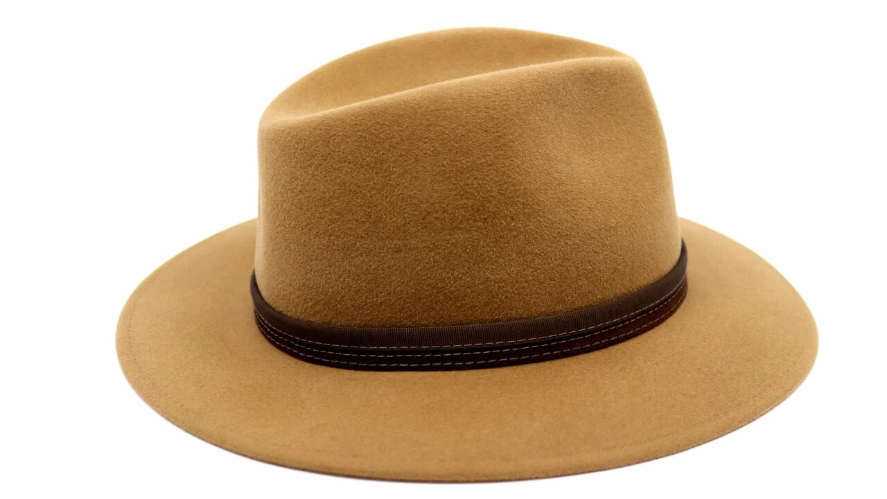 Panizza Fedora Aquila Haarvilt Camel 5 Panizza Fedora Aquila Haarvilt Camel - Afbeelding 3