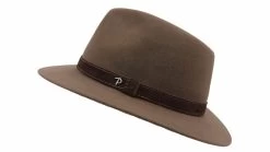 Panizza Fedora Potenza Haarvilt Taupe -Hoeden Winkel 1923030225