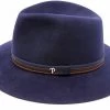 Panizza Fedora Aquila Haarvilt Navy -Hoeden Winkel 1923059862