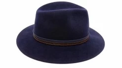 Panizza Fedora Aquila Haarvilt Navy -Hoeden Winkel 1923059868