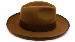 Panizza Fedora Napoli Brede Rand 30x Haarvilt Tobacco -Hoeden Winkel 1923680949