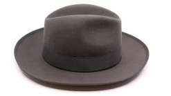Panizza Fedora Napoli Brede Rand 30x Haarvilt Grijs -Hoeden Winkel 1923683487