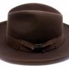 Panizza Fedora Napoli Brede Rand 30x Haarvilt Bruin -Hoeden Winkel 1923686547