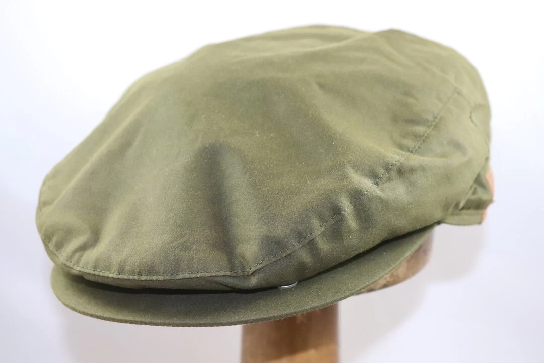 Wigens Vintage Flat Cap Wax Cotton Olive 6 Wigens Vintage Flat Cap Wax Cotton Olive - Afbeelding 4