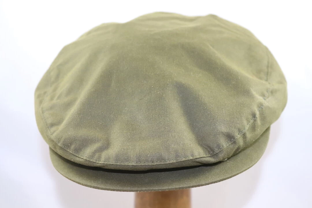 Wigens Vintage Flat Cap Wax Cotton Olive 7 Wigens Vintage Flat Cap Wax Cotton Olive - Afbeelding 5