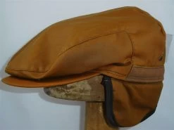Wigens Vintage Flat Cap Wax Cotton Cognac -Hoeden Winkel 1926475935