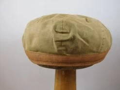 Wigens Vintage Flat Cap Wax Cotton Beige -Hoeden Winkel 1926495081
