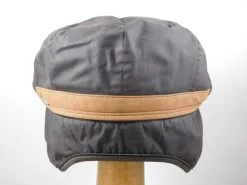 Wigens Vintage Flat Cap Wax Cotton Brown -Hoeden Winkel 1926496713