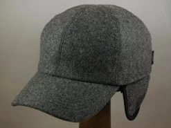 Wigens Baseball Classic Cap Met Oorklep Wol Grey Mix -Hoeden Winkel 1926534495
