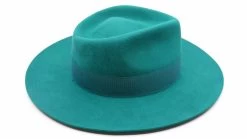 Panizza Fedora Trapani Haarvilt Gletsjergroen -Hoeden Winkel 1927626540