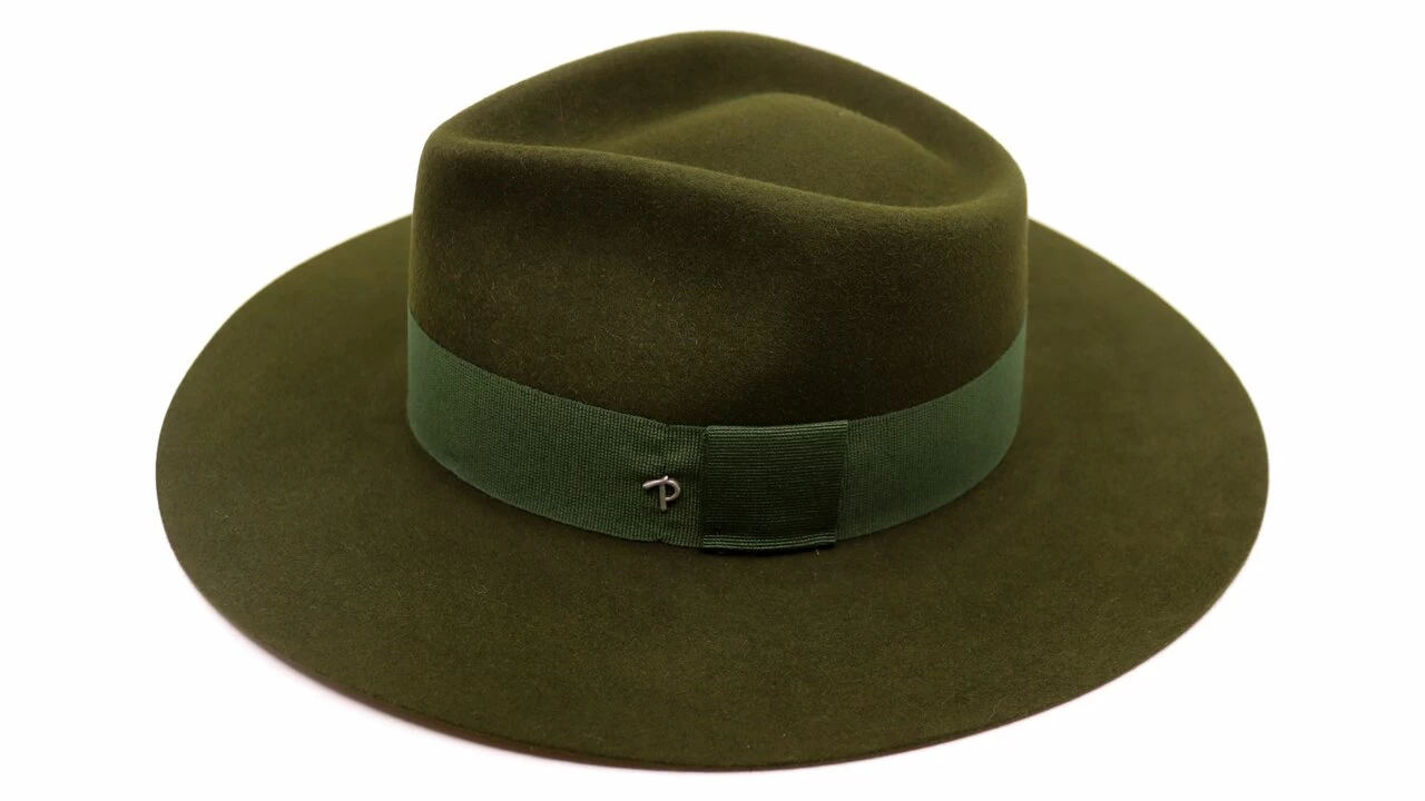 Panizza Fedora Trapani Haarvilt Mosgroen 3 Panizza Fedora Trapani Haarvilt Mosgroen