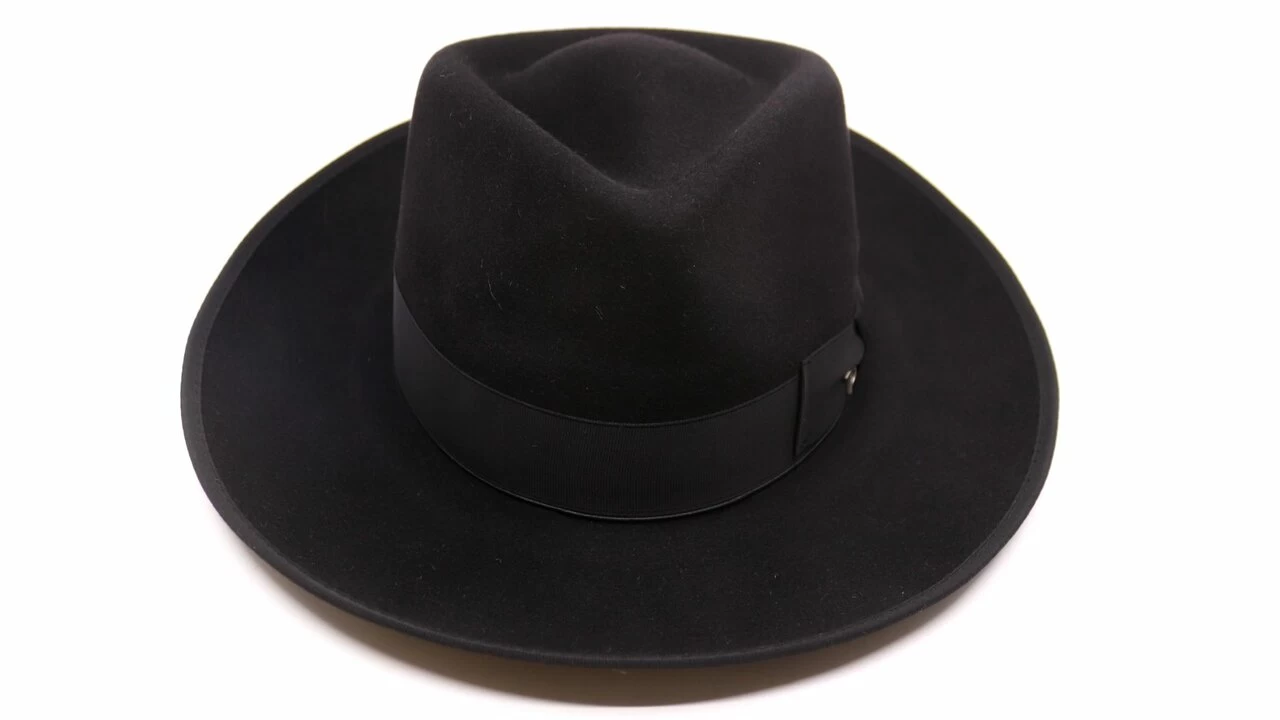 Panizza Fedora Trapani 30x Haarvilt Zwart 4 Panizza Fedora Trapani 30x Haarvilt Zwart - Afbeelding 2