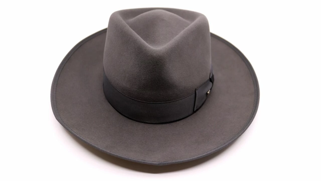 Panizza Fedora Trapani 30x Haarvilt Grijs 4 Panizza Fedora Trapani 30x Haarvilt Grijs - Afbeelding 2