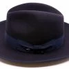 Panizza Fedora Napoli Brede Rand 30x Haarvilt Navy -Hoeden Winkel 1927755738