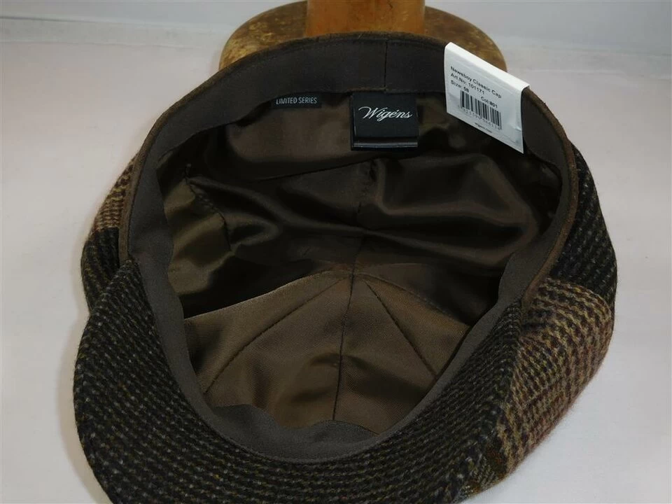 Wigens Retro Newsboy Classic Cap Wool Patchwork 6 Wigens Retro Newsboy Classic Cap Wool Patchwork - Afbeelding 4