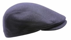 Borsalino Engelse Pet Crossover Wol Kleine Ruit Navy