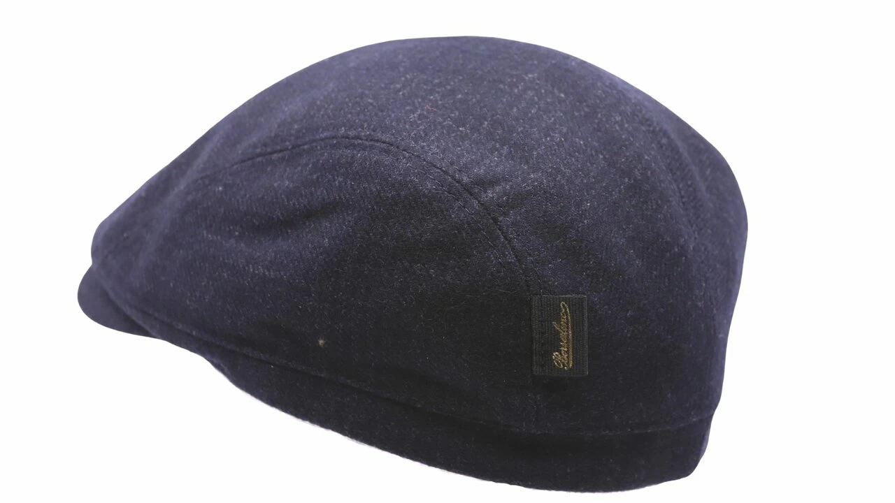 Borsalino Engelse Pet Crossover Wol Kleine Ruit Navy 4 Borsalino Engelse Pet Crossover Wol Kleine Ruit Navy - Afbeelding 2