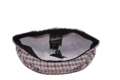 Borsalino Engelse Pet Crossover Katoen En Linnen Mix Ruit Beige Bruin Blauw -Hoeden Winkel 1928517981