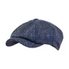 Wigens Newsboy Retro Cap Wool Herringbone Harris Tweed Blue 2 Wigens Newsboy Retro Cap Wool Herringbone Harris Tweed Blue -Hoeden Winkel 1928518329