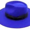 Bronte Fedora Bowie Wolvilt Royal Blue -Hoeden Winkel 1929521901