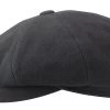 Stetson Hatteras Newsboy Cap Wol Kasjmier Mix Black 1 Stetson Hatteras Newsboy Cap Wol Kasjmier Mix Black -Hoeden Winkel 1932900963