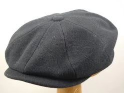 Stetson Hatteras Newsboy Cap Wol Kasjmier Mix Black -Hoeden Winkel 1932900969