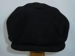 Stetson Hatteras Newsboy Cap Wol Kasjmier Mix Black -Hoeden Winkel 1932900975