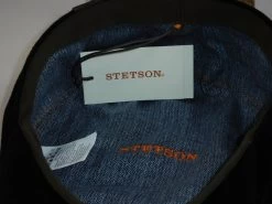 Stetson Hatteras Newsboy Cap Wol Kasjmier Mix Black -Hoeden Winkel 1932900978