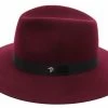 Panizza Fedora Matera 00 Wolvilt Bordeaux -Hoeden Winkel 1936251654