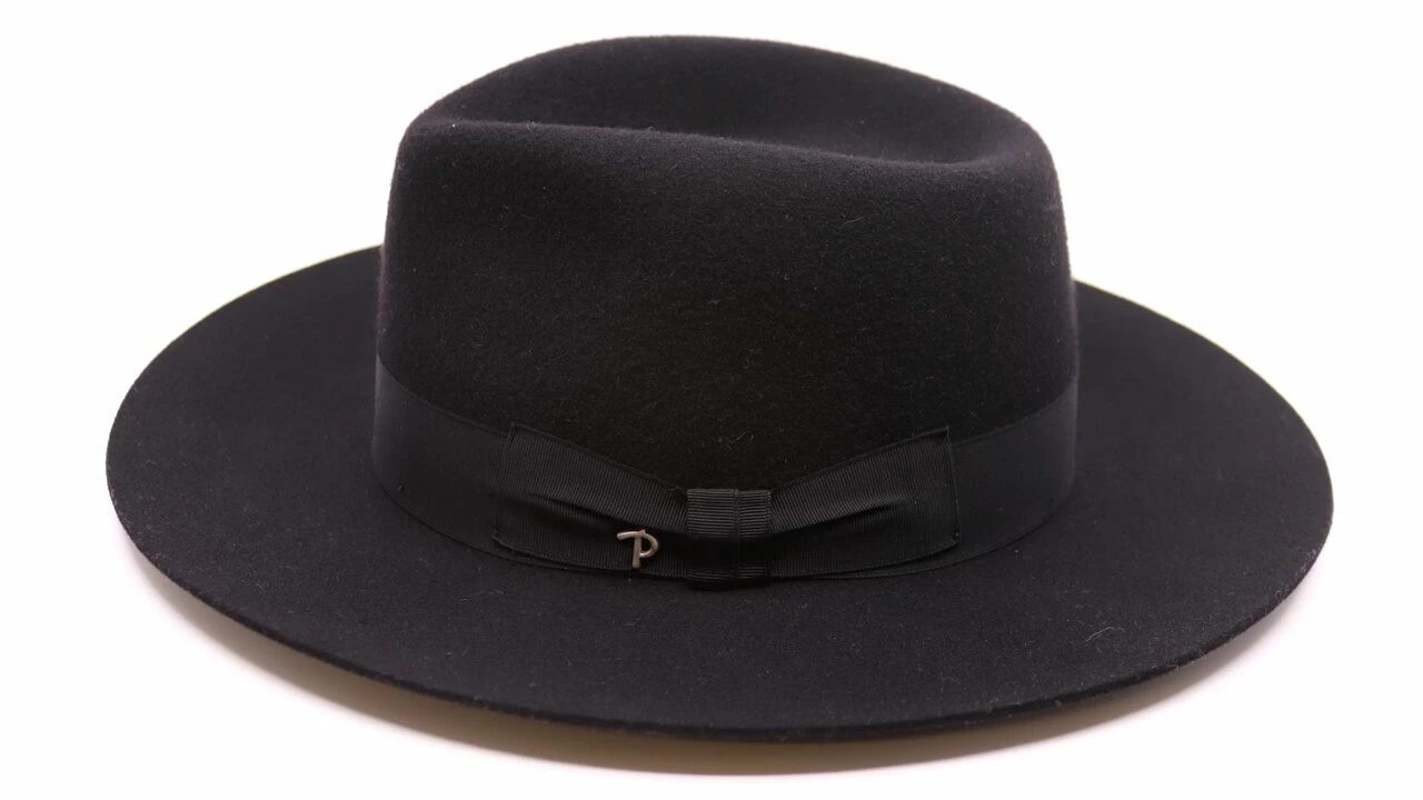 Panizza Fedora Latina 28 Wolvilt Zwart 3 Panizza Fedora Latina 28 Wolvilt Zwart