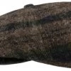 Stetson Newsboy Cap Hatteras Wol Bijenwas Ruit Groen Blauw -Hoeden Winkel 1937770833