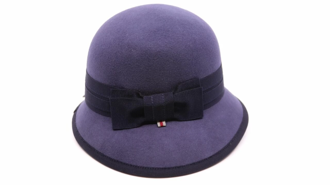 Bedacht Cloche Sally Woolfelt Steel Blue 3 Bedacht Cloche Sally Woolfelt Steel Blue