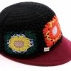 Bedacht Cap Embroidery Woolfelt Bordeaux -Hoeden Winkel 1940291967