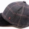 Alfonso Deste Baseball Cap Wol Grijs Geruit -Hoeden Winkel 1943644251