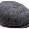 Alfonso Deste Kioto Newsboy Cap Scheerwol Visgraat Metaalblauw 1 Alfonso Deste Kioto Newsboy Cap Scheerwol Visgraat Metaalblauw -Hoeden Winkel 1943713233