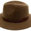 Panizza Fedora Potenza 00 Camoscio Haarvilt Beige -Hoeden Winkel 1943763177
