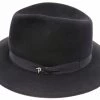 Panizza Fedora Potenza 00 Camoscio Haarvilt Zwart 1 Panizza Fedora Potenza 00 Camoscio Haarvilt Zwart -Hoeden Winkel 1943765973