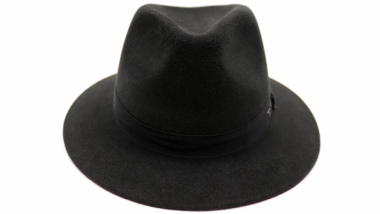 Panizza Fedora Potenza 00 Camoscio Haarvilt Zwart 4 Panizza Fedora Potenza 00 Camoscio Haarvilt Zwart - Afbeelding 2