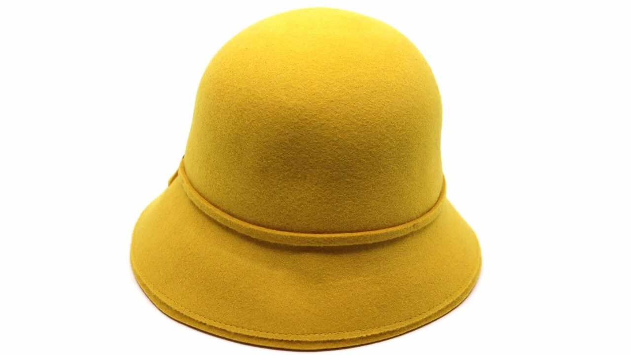 Seeberger Cloche Wolvilt Leaf Bronze 4 Seeberger Cloche Wolvilt Leaf Bronze - Afbeelding 2